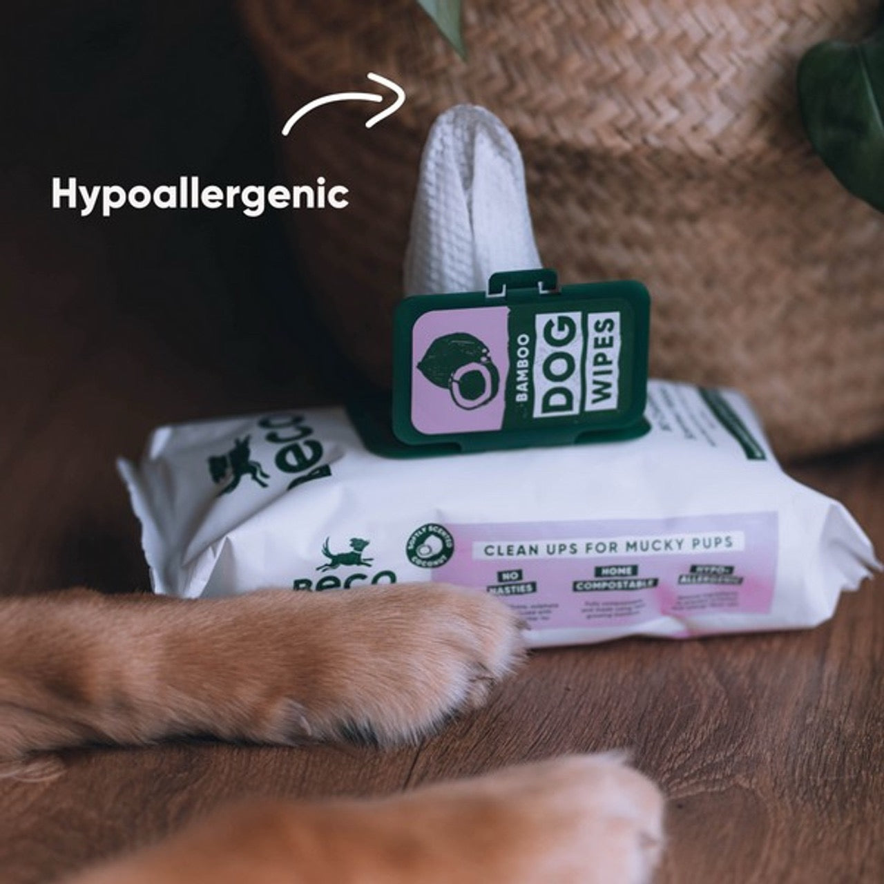 Beco Dog Wipes - Scented Coconut - Safe & Gentle