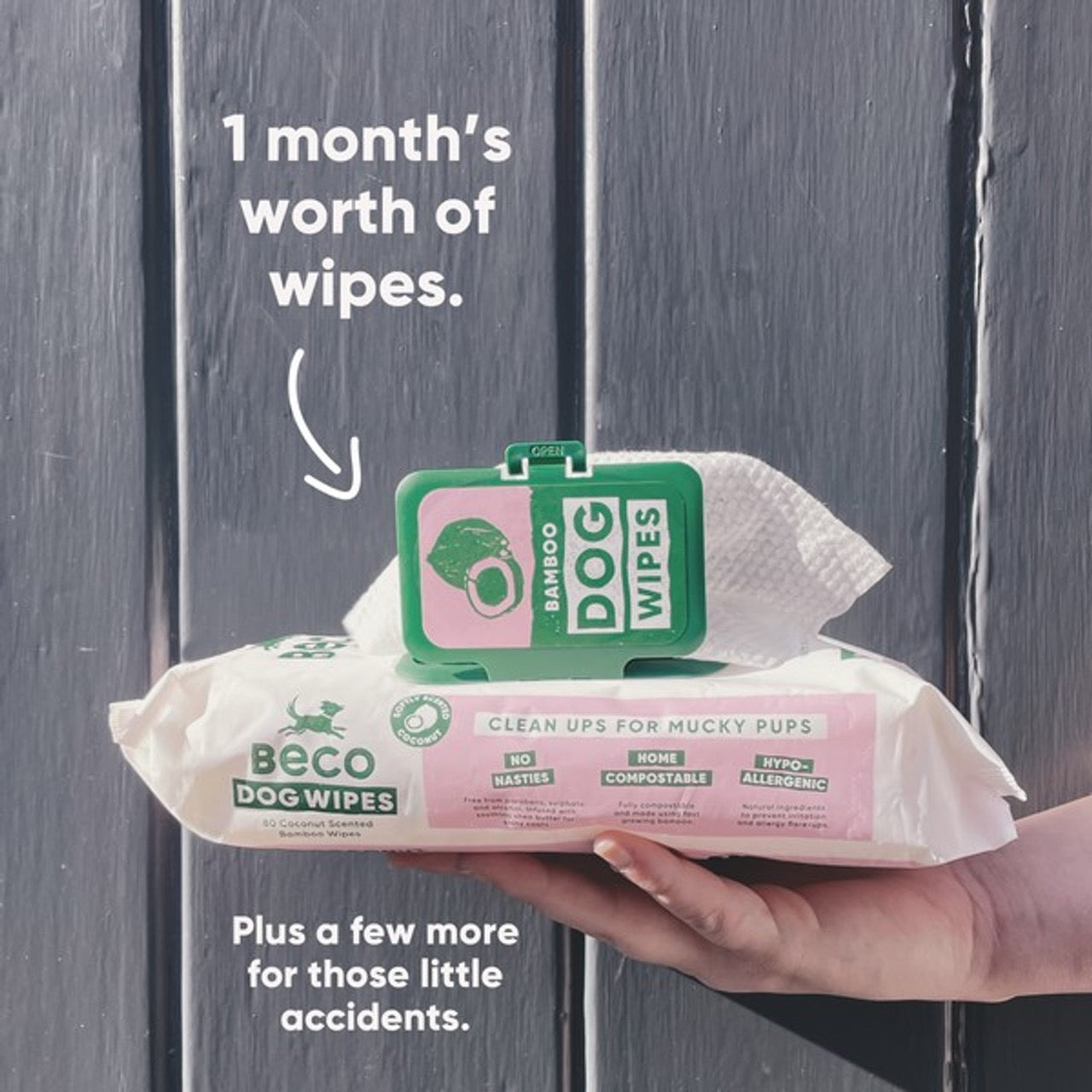 Beco Dog Wipes - Scented Coconut - Safe & Gentle