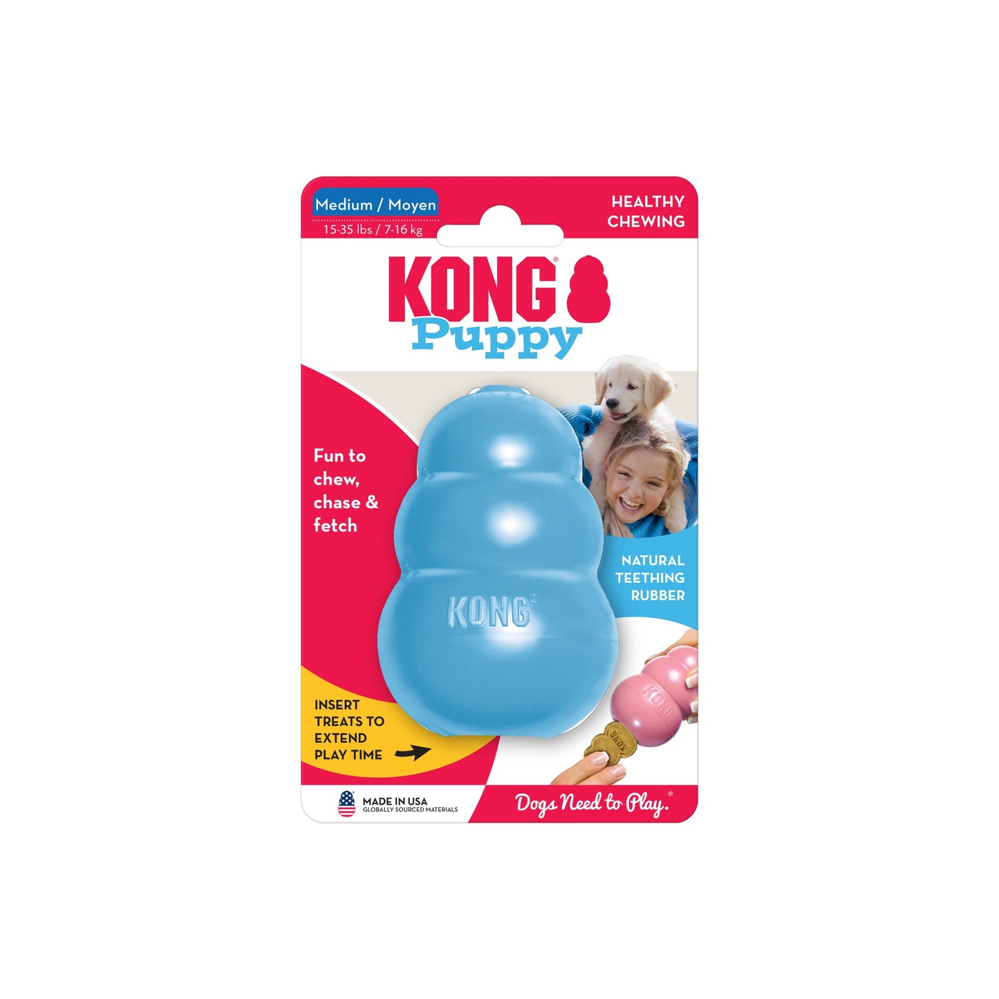 KONG Puppy Range - Puppy Essentials Range of Toys for Dogs