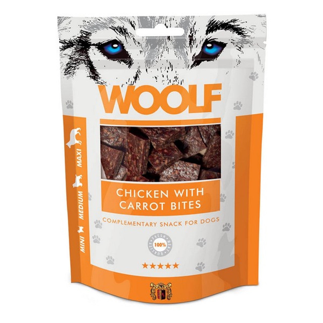 WOOLF All Natural Dog Treats - Classic and Soft Cubes Range 100g