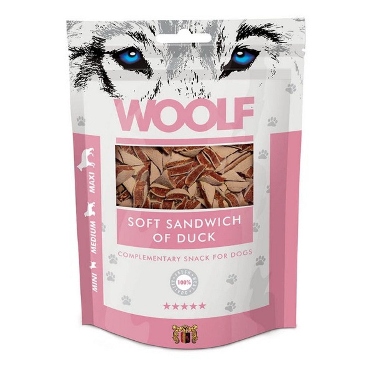 WOOLF All Natural Dog Treats - Classic and Soft Cubes Range 100g