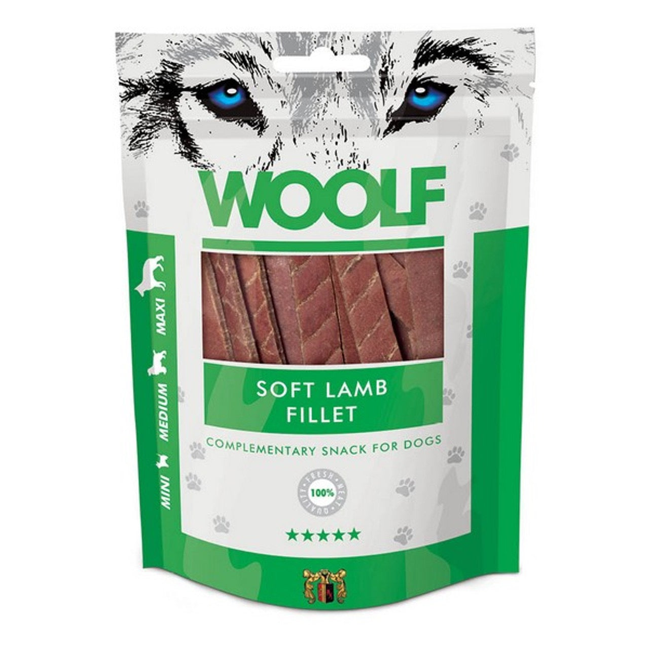 WOOLF All Natural Dog Treats - Classic and Soft Cubes Range 100g