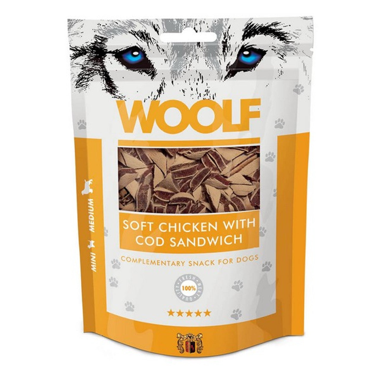 WOOLF All Natural Dog Treats - Classic and Soft Cubes Range 100g