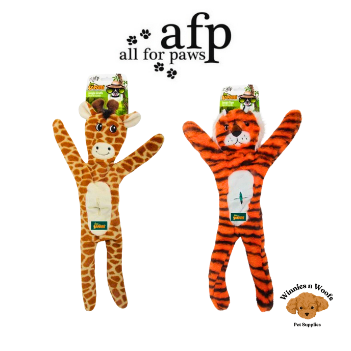All for Paws Safari Jungle No Stuffing Dog Toys