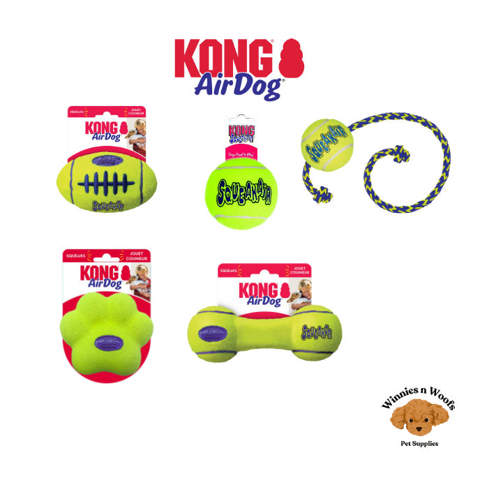 KONG SqueakAir AirDog Range - Fetch Toys for Dogs - Balls