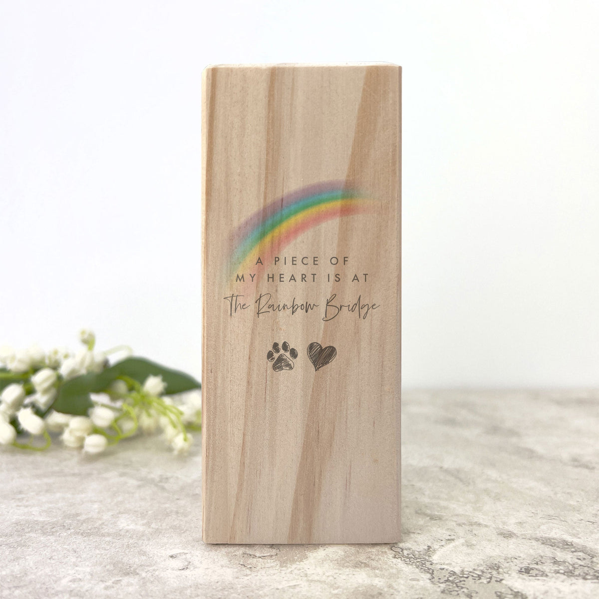 Rainbow Bridge Wooden Tea Light Holder