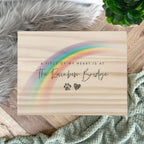 Rainbow Bridge Wooden Memory Box
