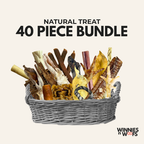 40 Piece Natural Dog Treat Variety Bundle