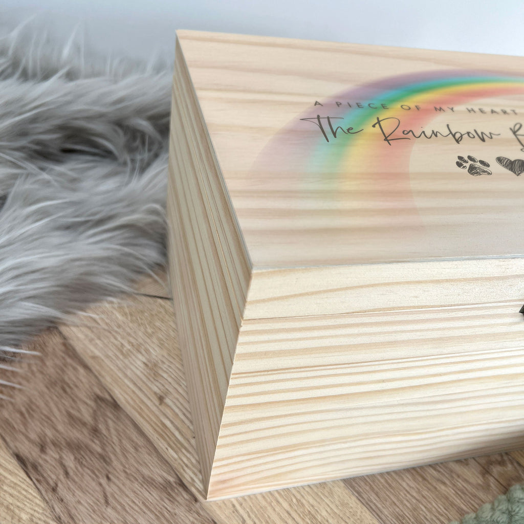 Rainbow Bridge Wooden Memory Box