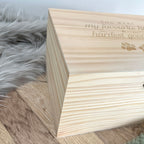 Hardest Goodbye Engraved Wooden Memory Box