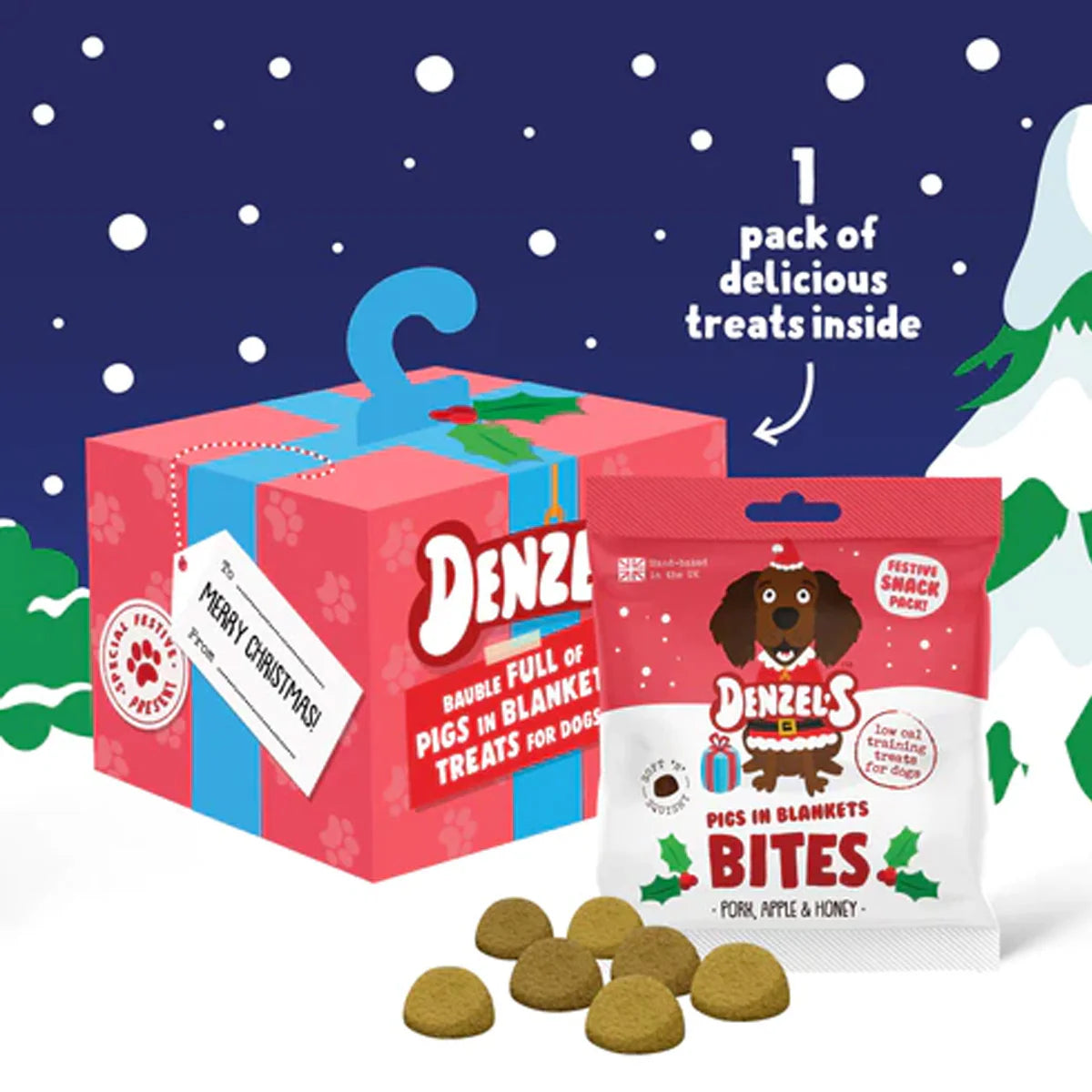 Denzels Christmas Bauble Treats for Dogs