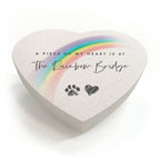 Rainbow Bridge Resin Heart