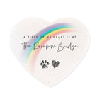 Rainbow Bridge Resin Heart