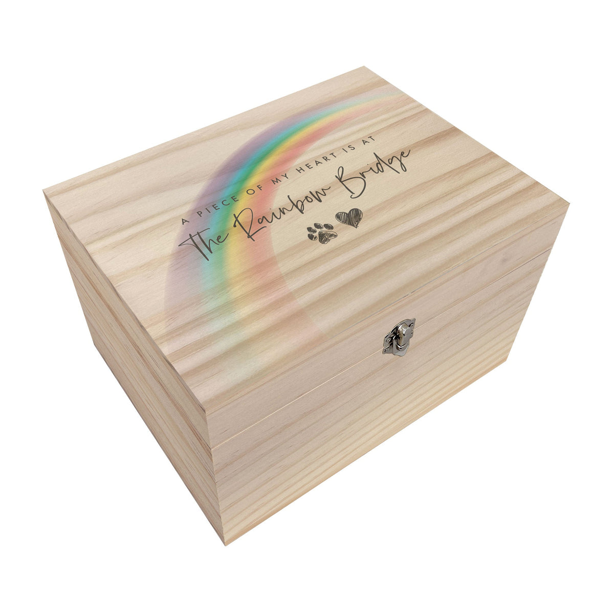 Rainbow Bridge Wooden Memory Box