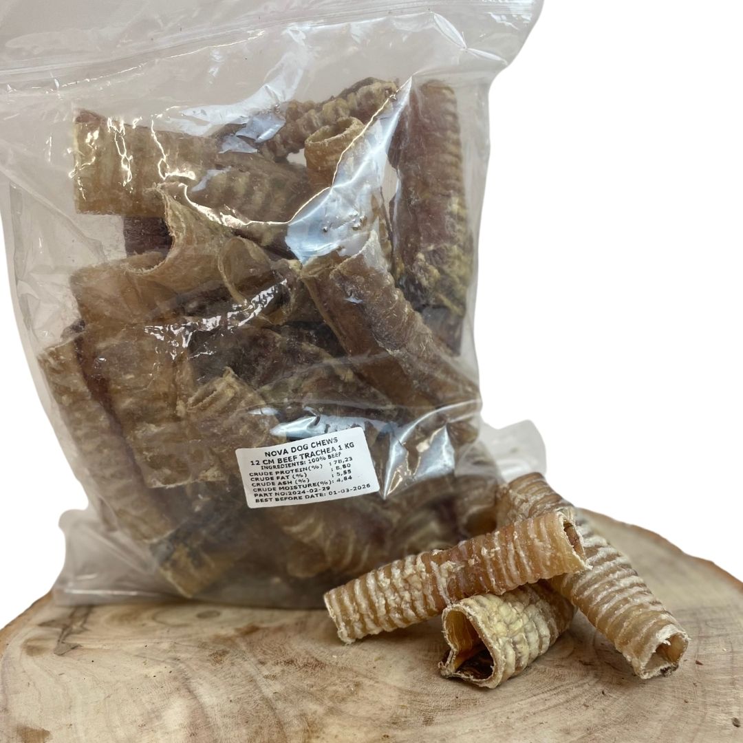 BULK BUY - Natural Dog Treats - 500g-1KG Bags - Beef Trachea/Moon Bones/Steak Strips/Sausages