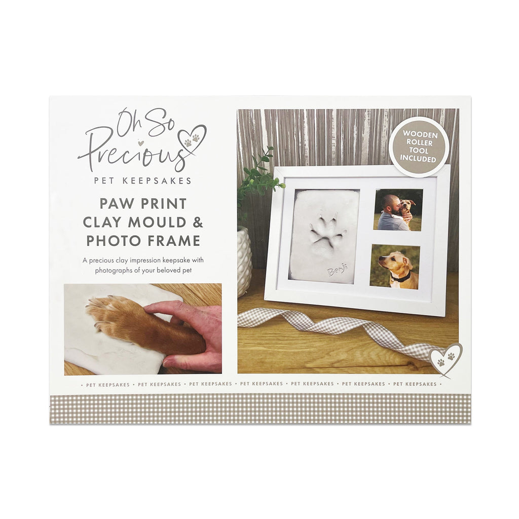 Oh So Precious Paw Print Clay Mould & Photo Frame Kit