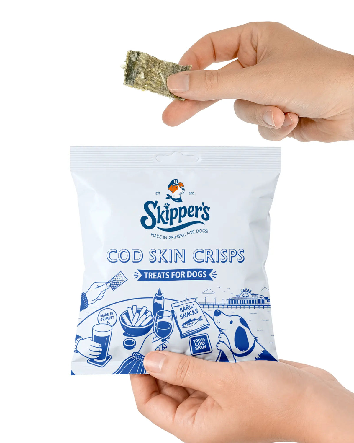 Skippers Fish Skin Crisps for Dogs