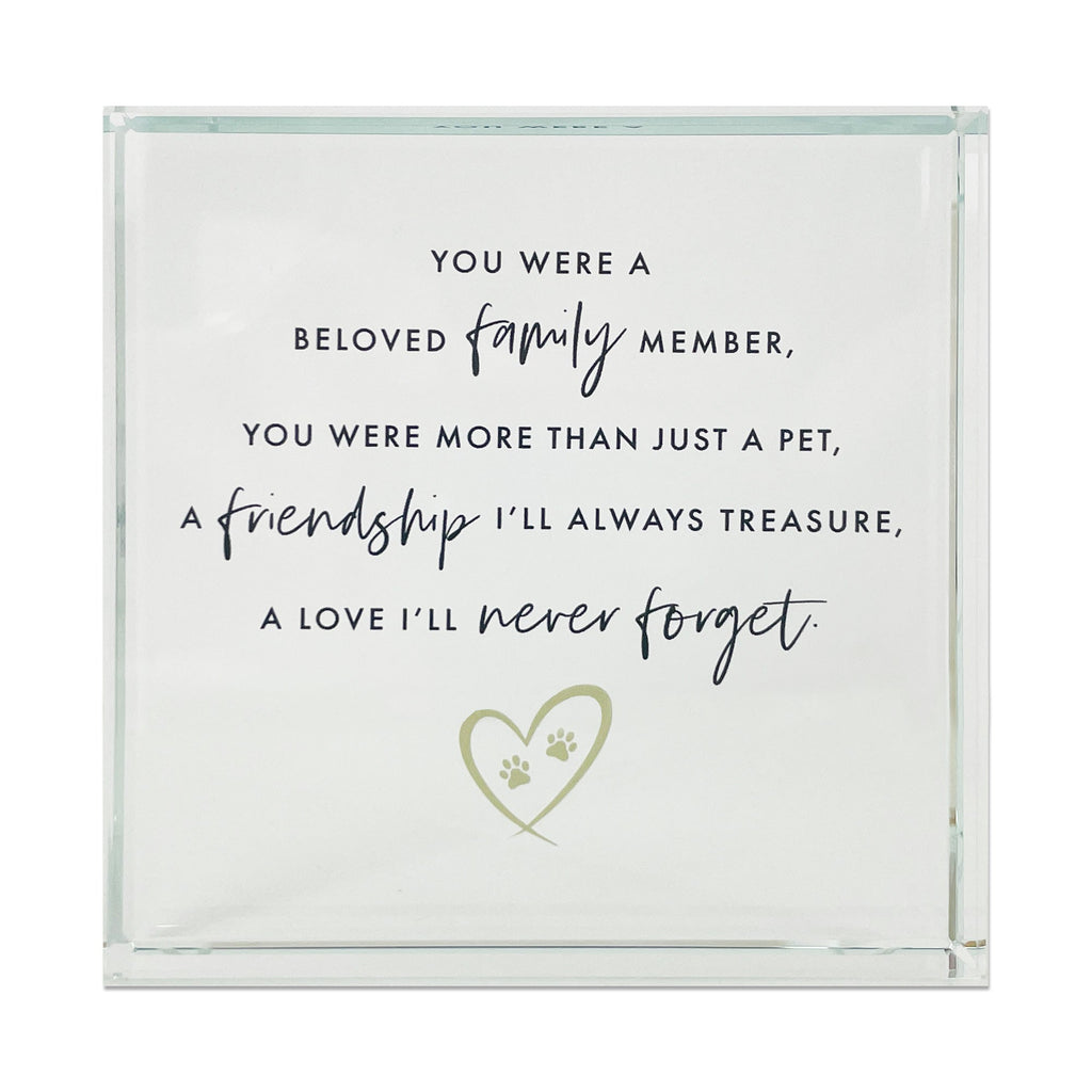 Oh So Precious Pet Memorial Crystal Token