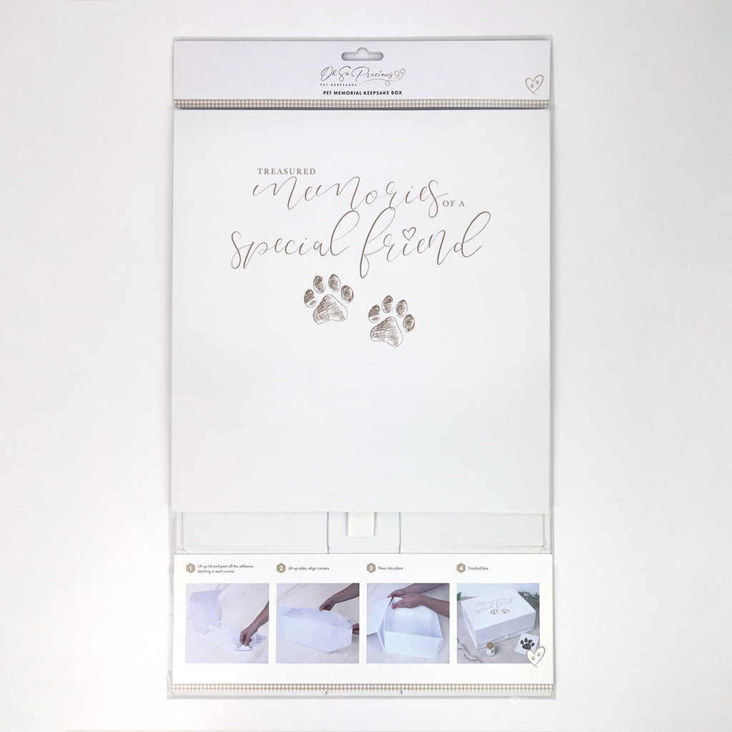 Oh So Precious Treasured Memories Pet Memorial Keepsake Box