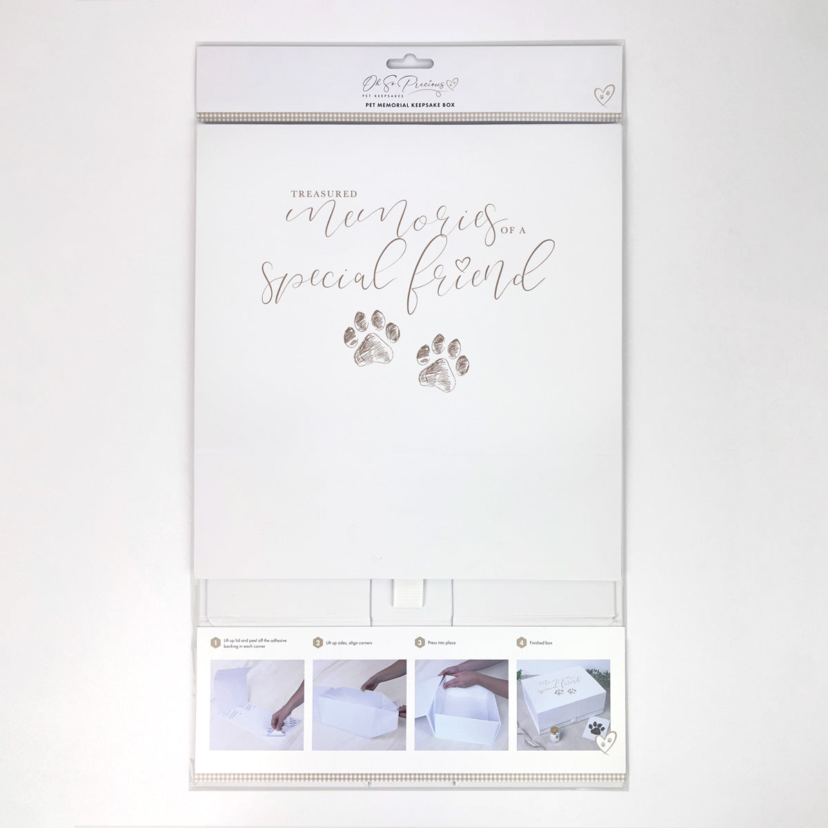 Oh So Precious Treasured Memories Pet Memorial Keepsake Box
