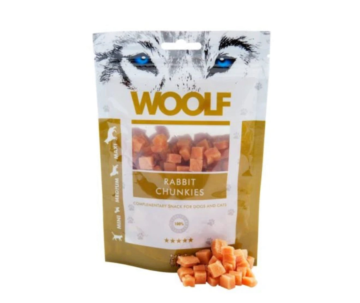 WOOLF All Natural Dog Treats - Classic and Soft Cubes Range 100g