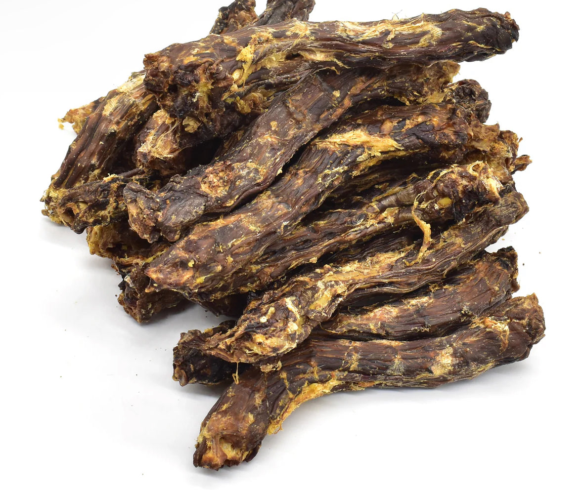 BULK BUY - Natural Dog Treats - 500g-1KG Bags - Beef Trachea/Moon Bones/Steak Strips/Sausages