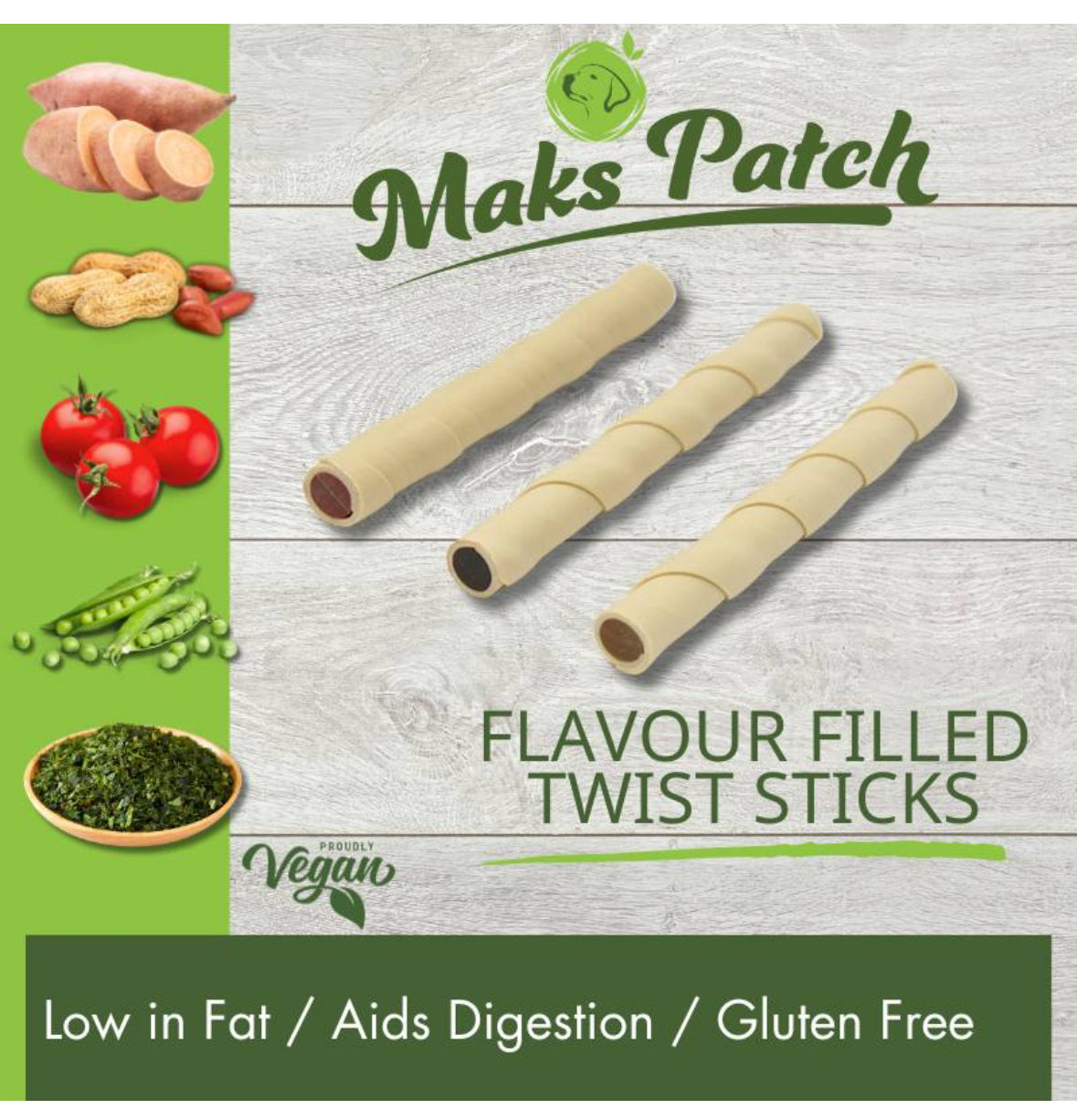 Mak's Patch Range of Vegan Dog Treats 🧀🍅