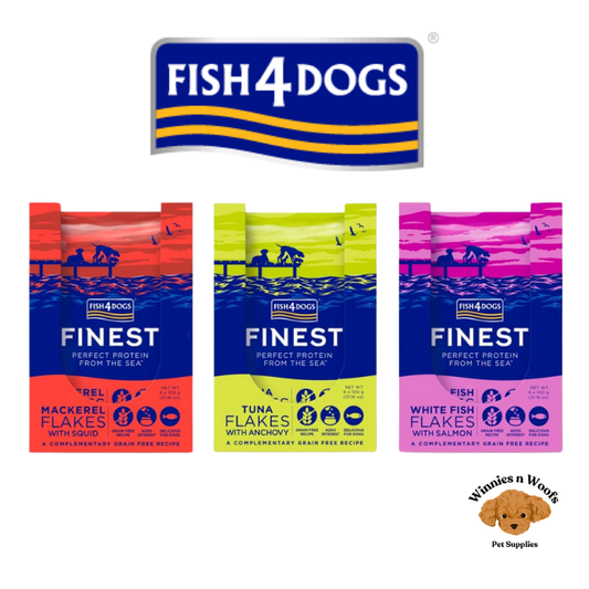 Fish4Dogs Finest Mousse/Flakes 100g - Various Flavours - Dog Treat