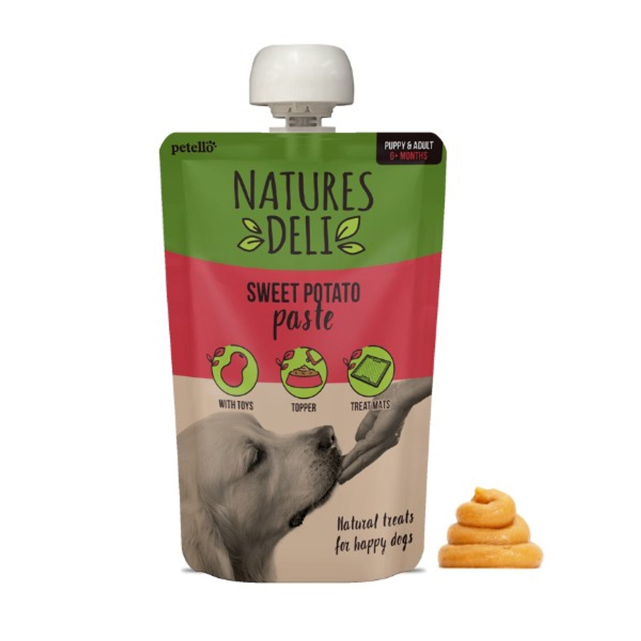Natures Deli Paste Pouches 100g - Various Flavours - Treat for Dogs
