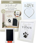 Oh So Precious Paw Print Ink Picture Frame With 2 Designs + Ink Pad