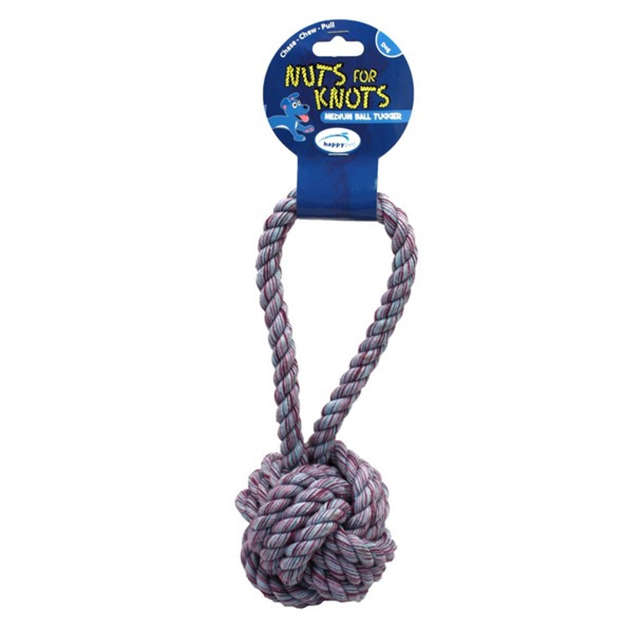 Happy Pet Nuts for Knots Ball Tugger Medium