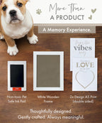 Oh So Precious Paw Print Ink Picture Frame With 2 Designs + Ink Pad
