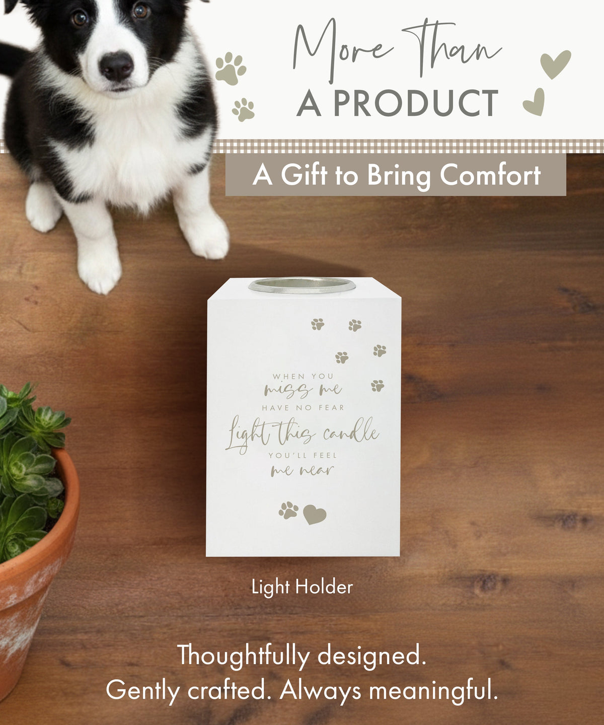 Oh So Precious Pet Memorial Tea Light Holder