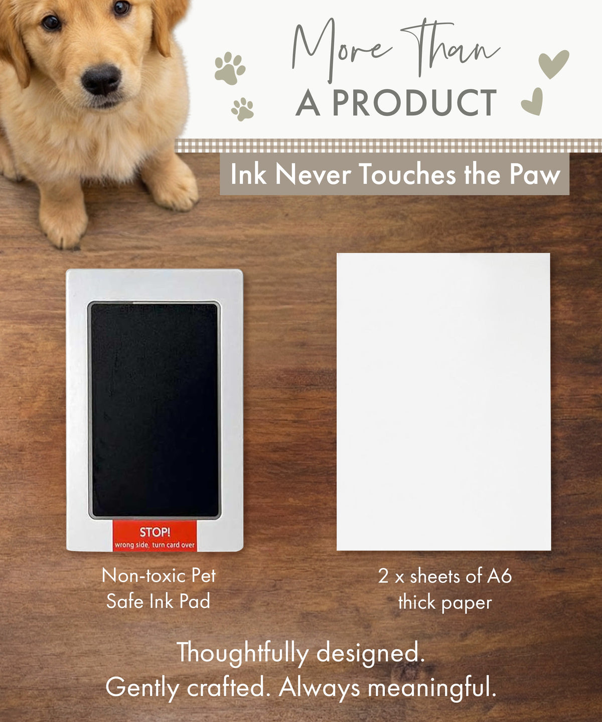 Oh So Precious Pet Safe Non-toxic Paw Print Ink Pad Kit