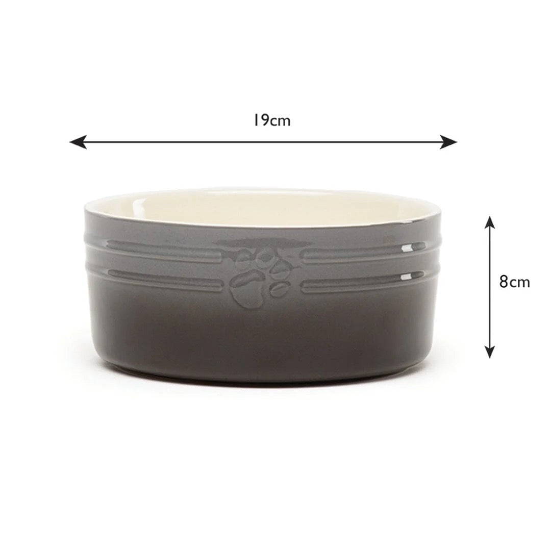 Scruffs Ombre Grey Dog Bowl 19cm