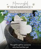 Oh So Precious Paw Print Memorial Garden Plant Marker & Forget Me Not Seeds