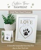 Oh So Precious Paw Print Ink Picture Frame With 2 Designs + Ink Pad