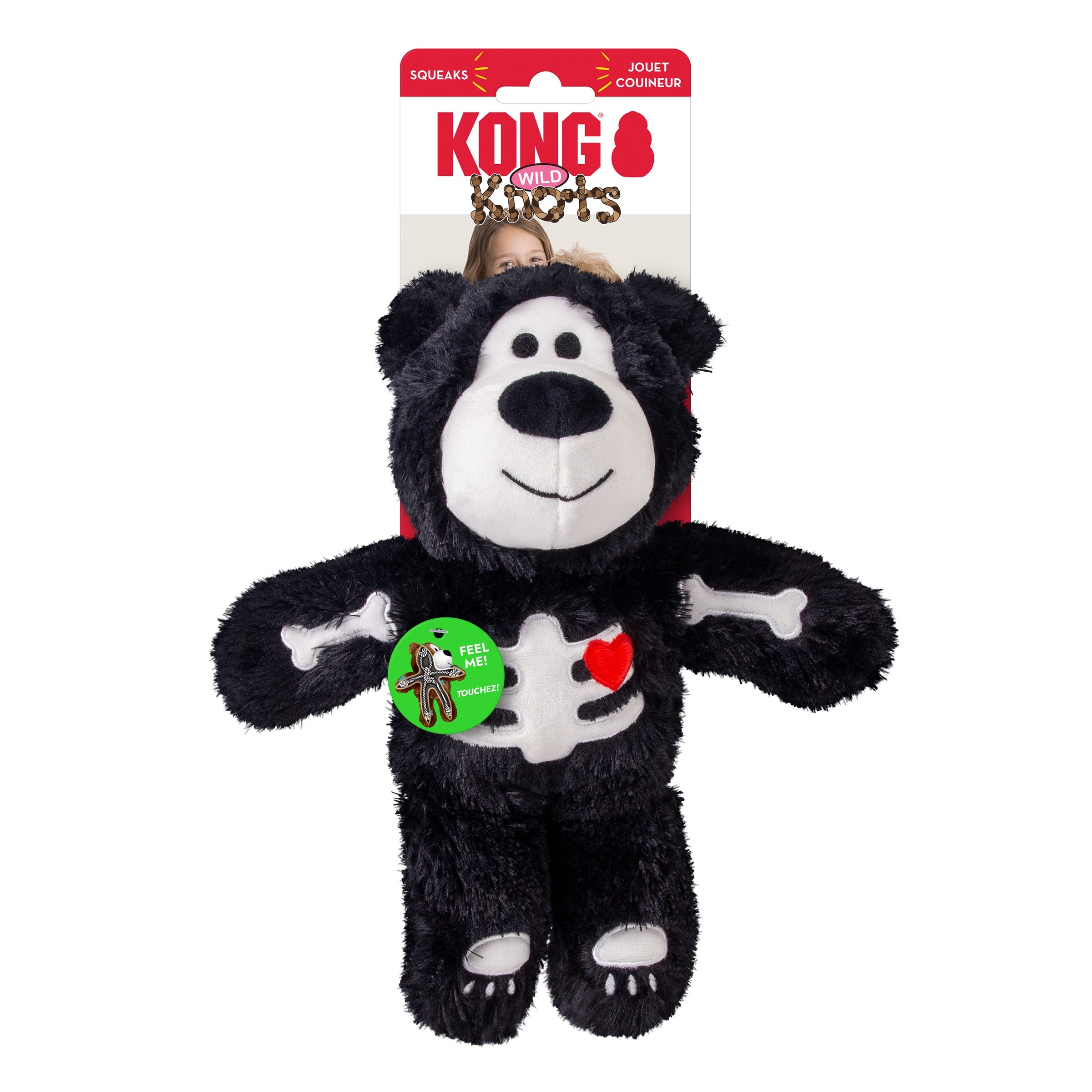 KONG Halloween Wild Knots Skeleton Bear Assorted Md/Lg