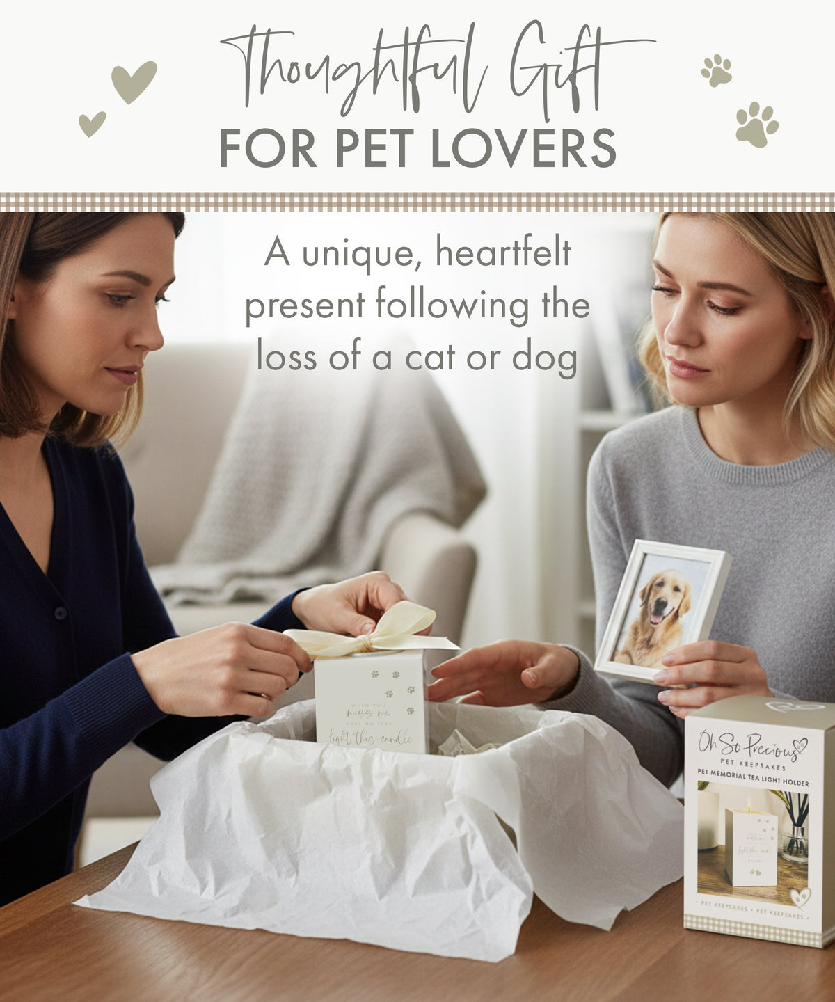 Oh So Precious Pet Memorial Tea Light Holder