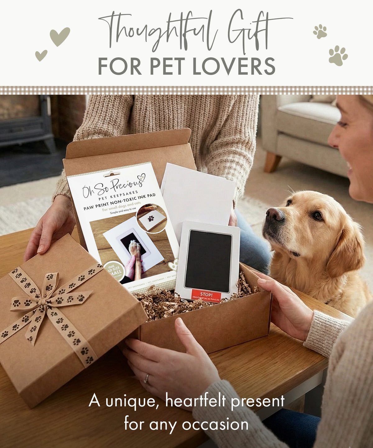 Oh So Precious Pet Safe Non-toxic Paw Print Ink Pad Kit