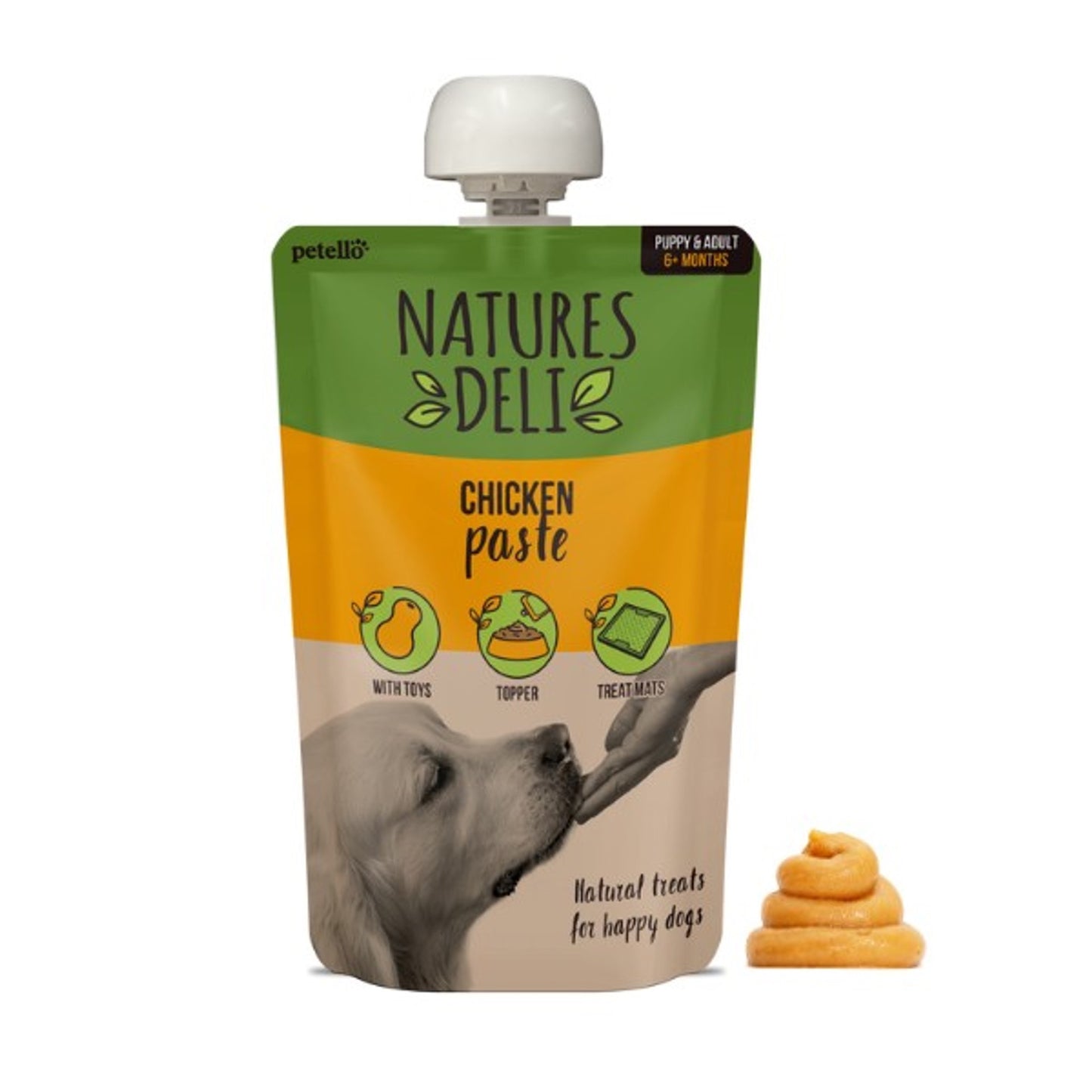 Natures Deli Paste Pouches 100g - Various Flavours - Treat for Dogs