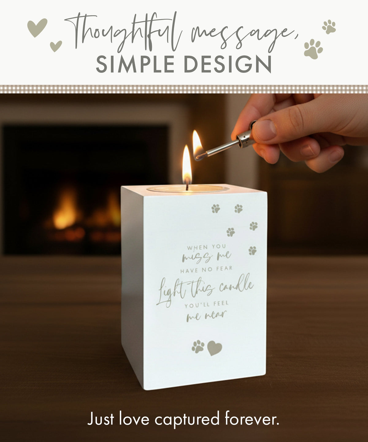 Oh So Precious Pet Memorial Tea Light Holder