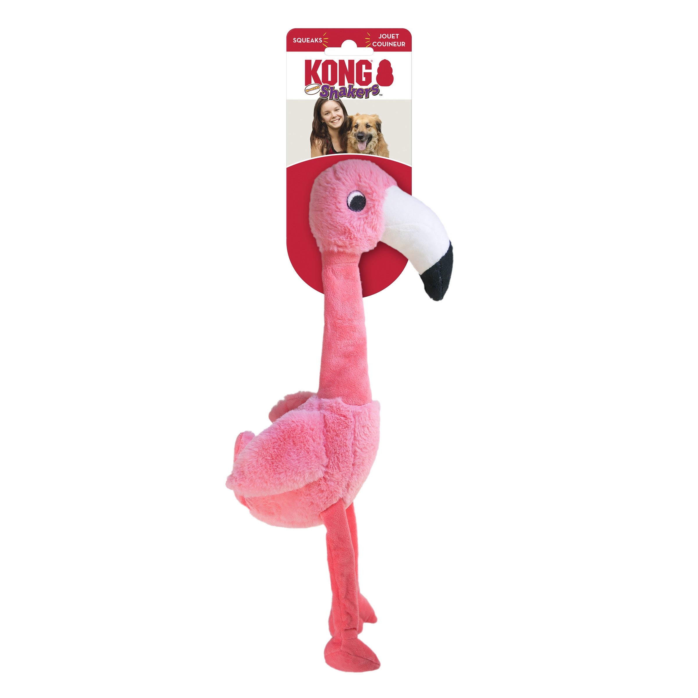 KONG Shakers Honkers Flamingo Sm