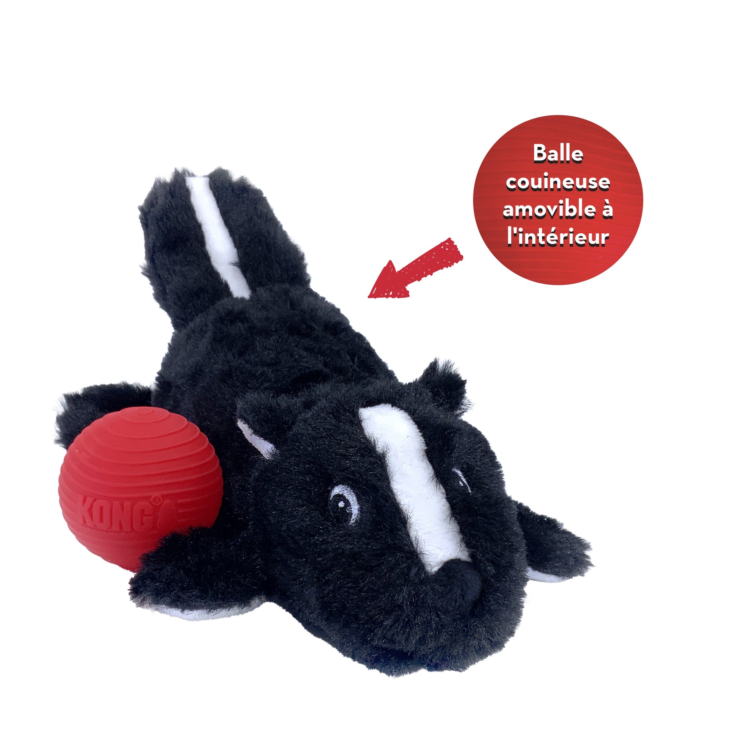 KONG Cozie Pocketz Skunk Sm