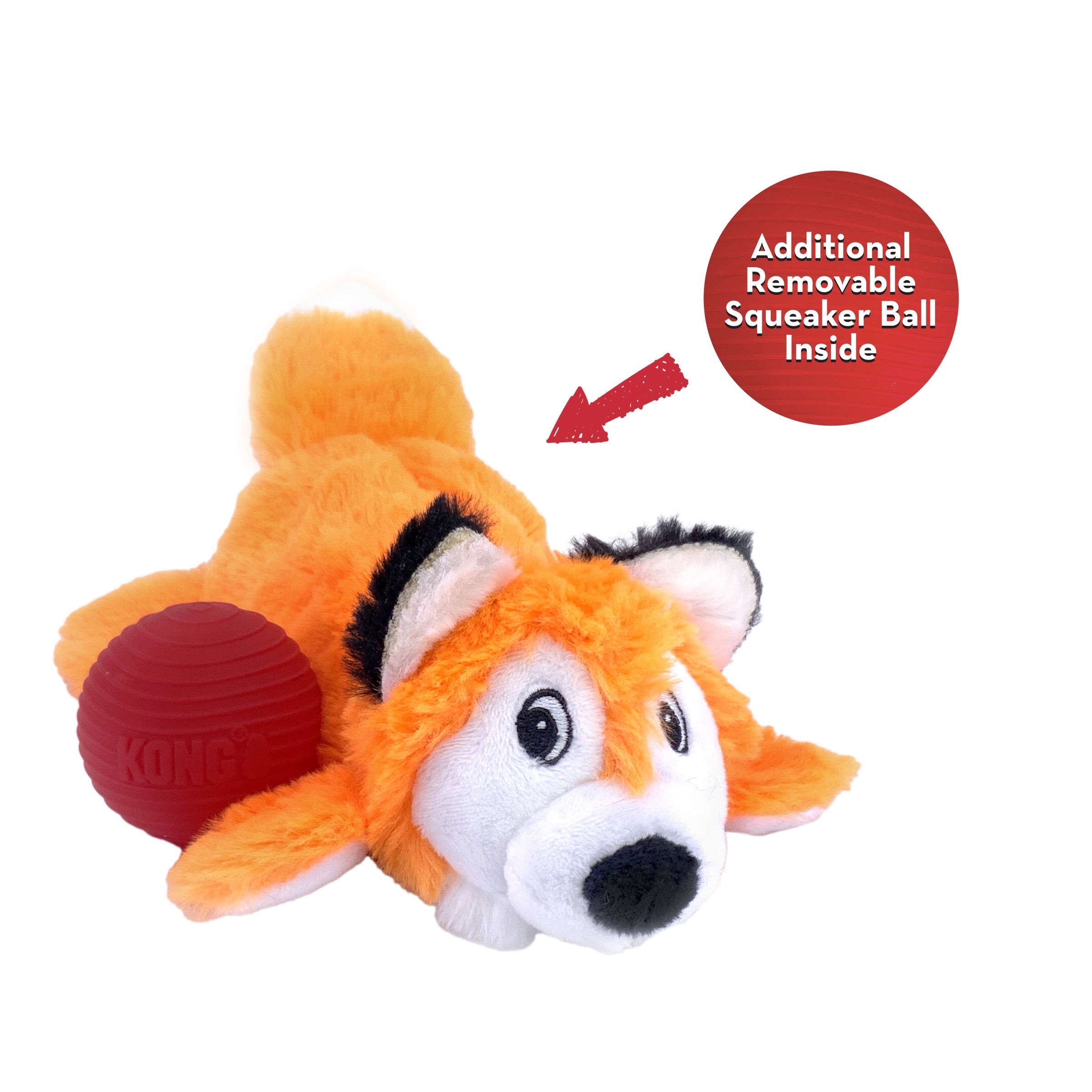 KONG Cozie Pocketz Fox Md
