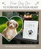 Oh So Precious Paw Print Ink Picture Frame With 2 Designs + Ink Pad