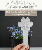 Oh So Precious Paw Print Memorial Garden Plant Marker & Forget Me Not Seeds