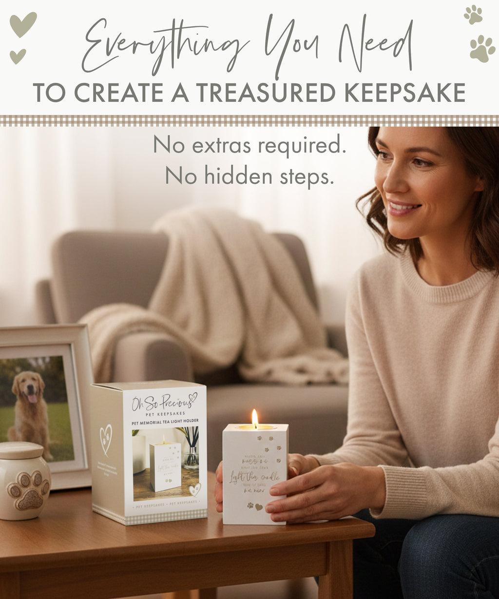 Oh So Precious Pet Memorial Tea Light Holder