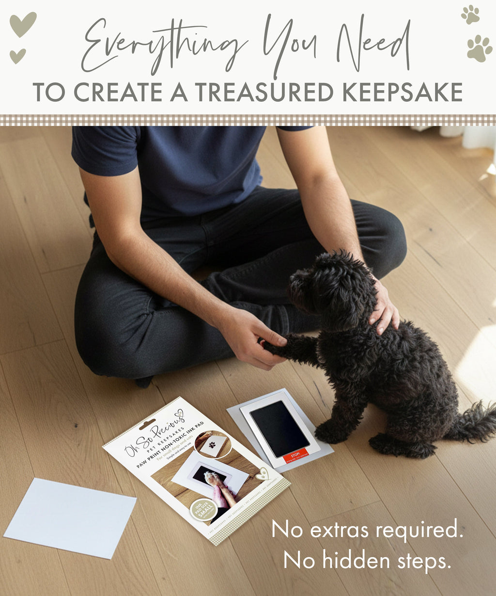 Oh So Precious Pet Safe Non-toxic Paw Print Ink Pad Kit