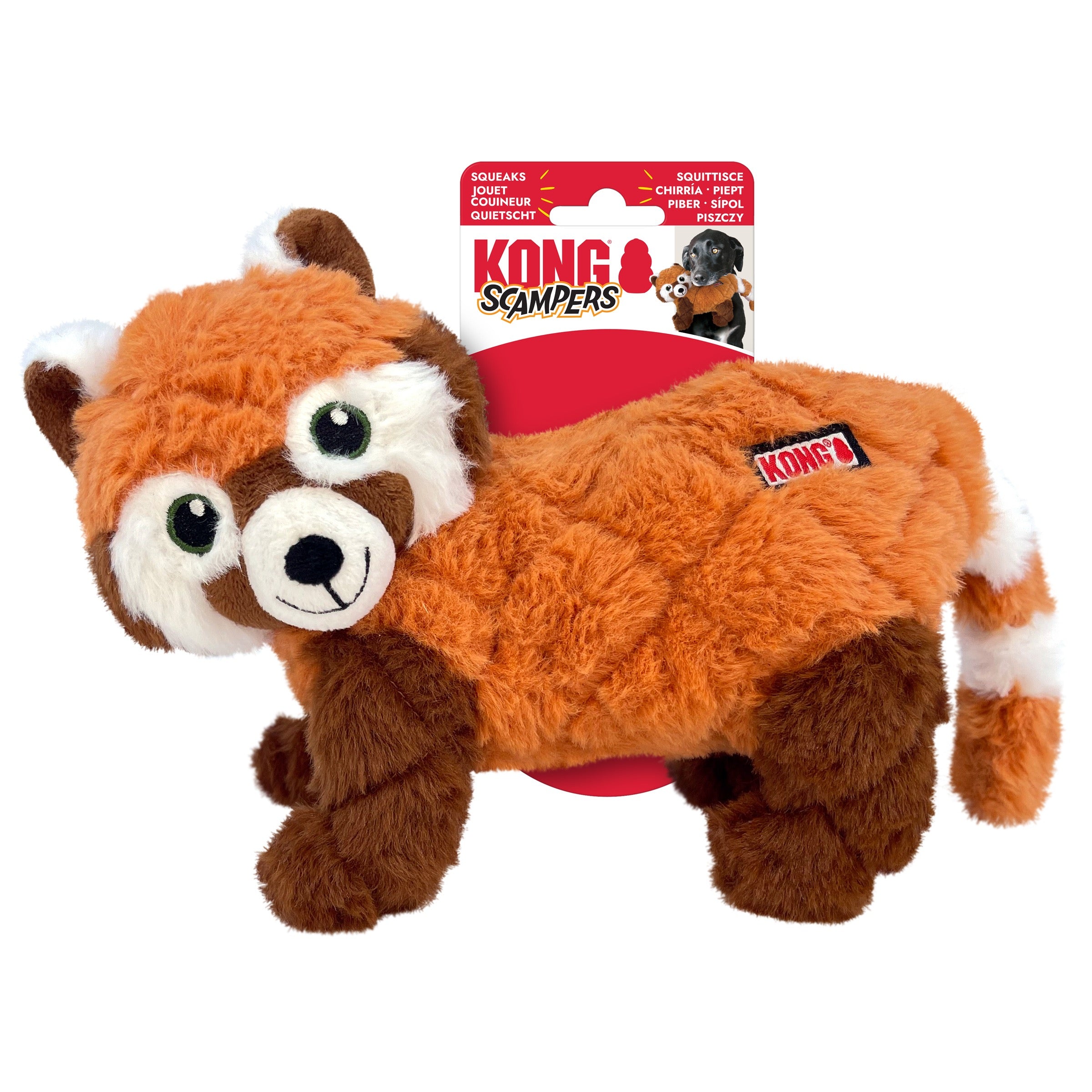 KONG Scampers Red Panda Md